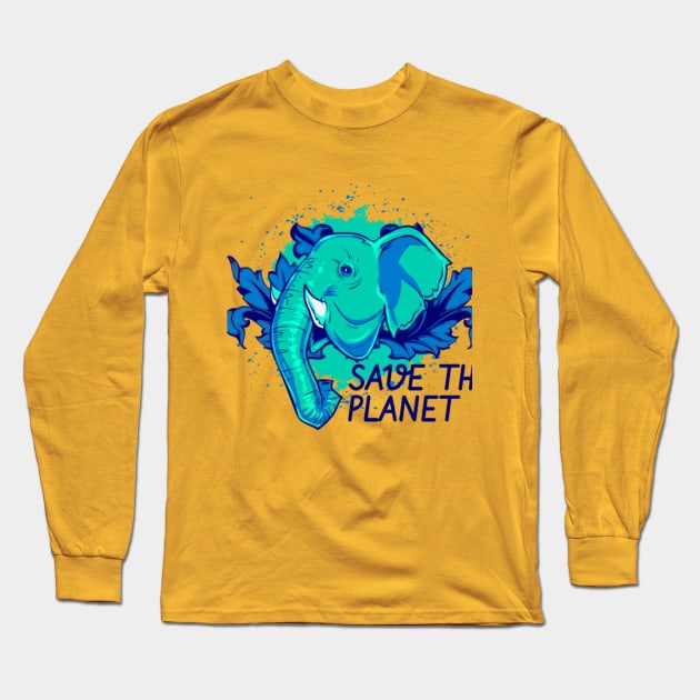 Save the Planet Long Sleeve T-Shirt by NotUrOrdinaryDesign